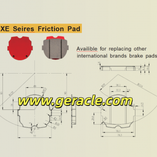 RE XE10 Pneumatic Brake Lining 75X75X15